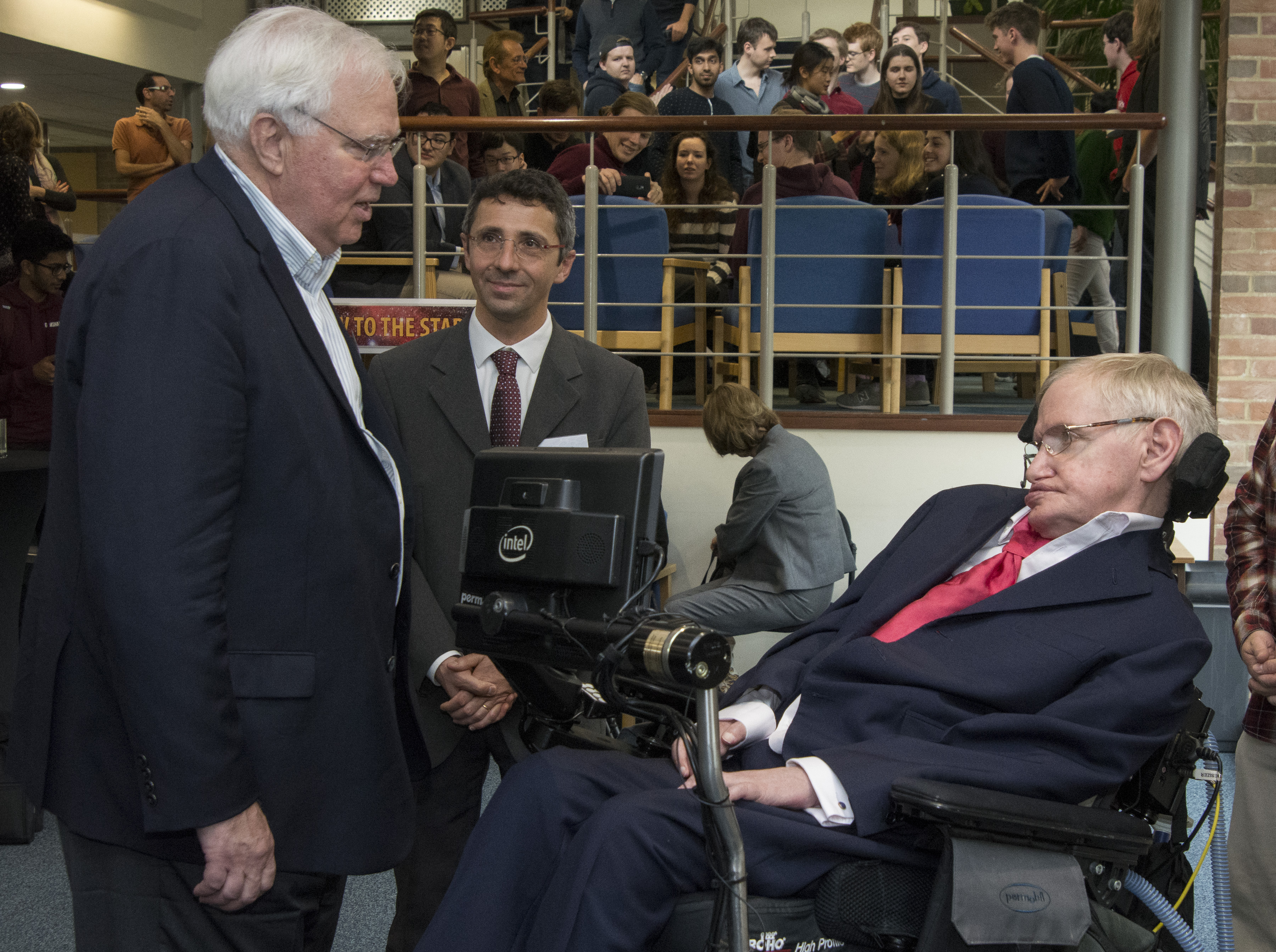 Richard Meserve, Roberto Maiolino and Stephen Hawking
