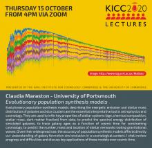 Kavli Lecture to be provided by Claudia Maraston on Thursday 15th Oct 2020, 4pm UK Time